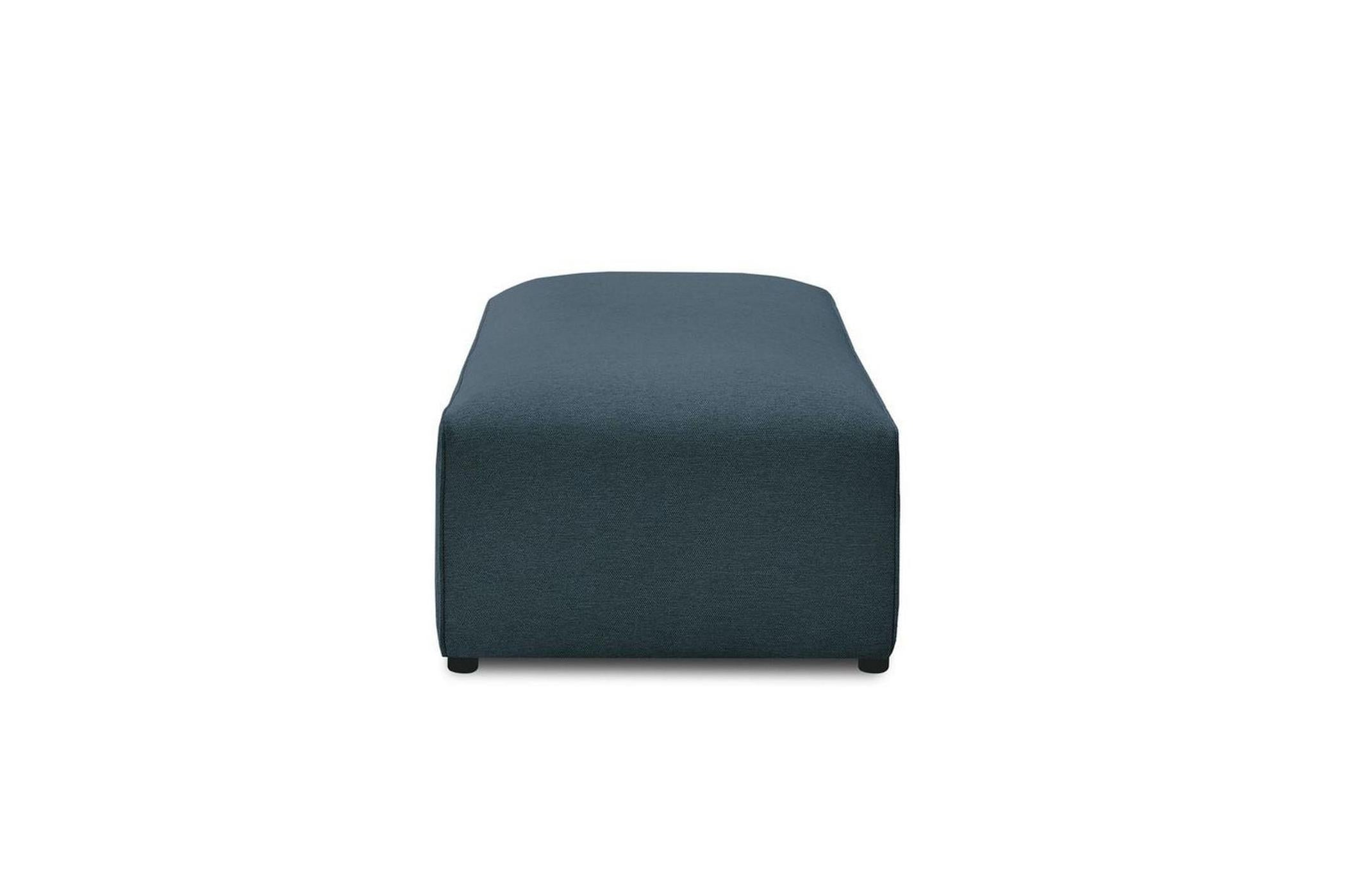 Pouf pour canapé modulable MEGEVE tissu lisse - BOBOCHIC - The Bradery