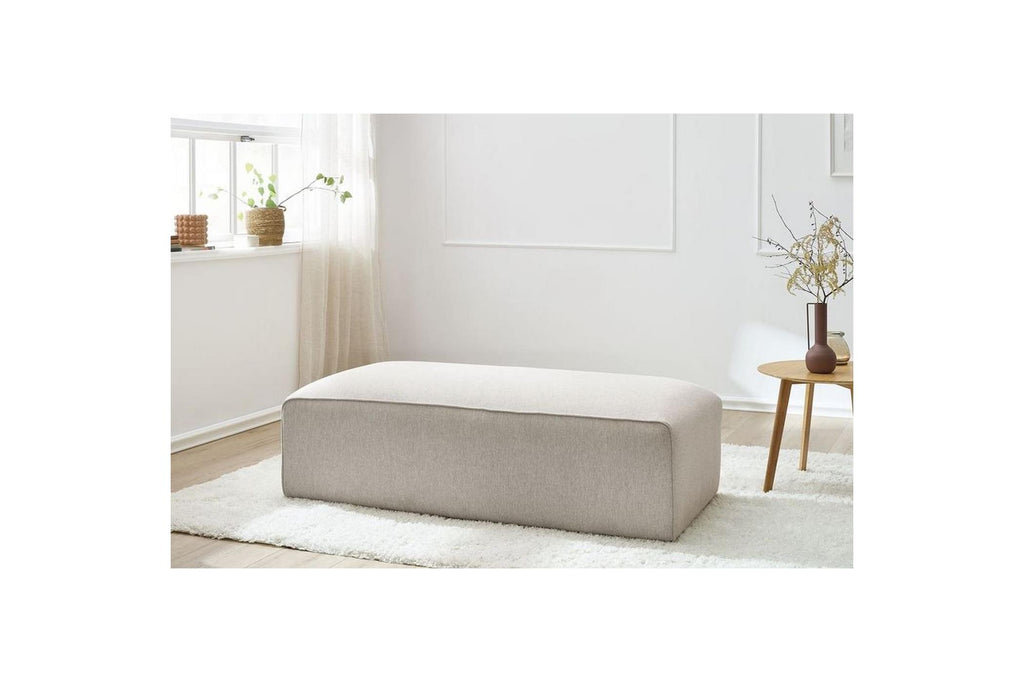 Pouf pour canapé modulable MEGEVE tissu lisse - BOBOCHIC - The Bradery