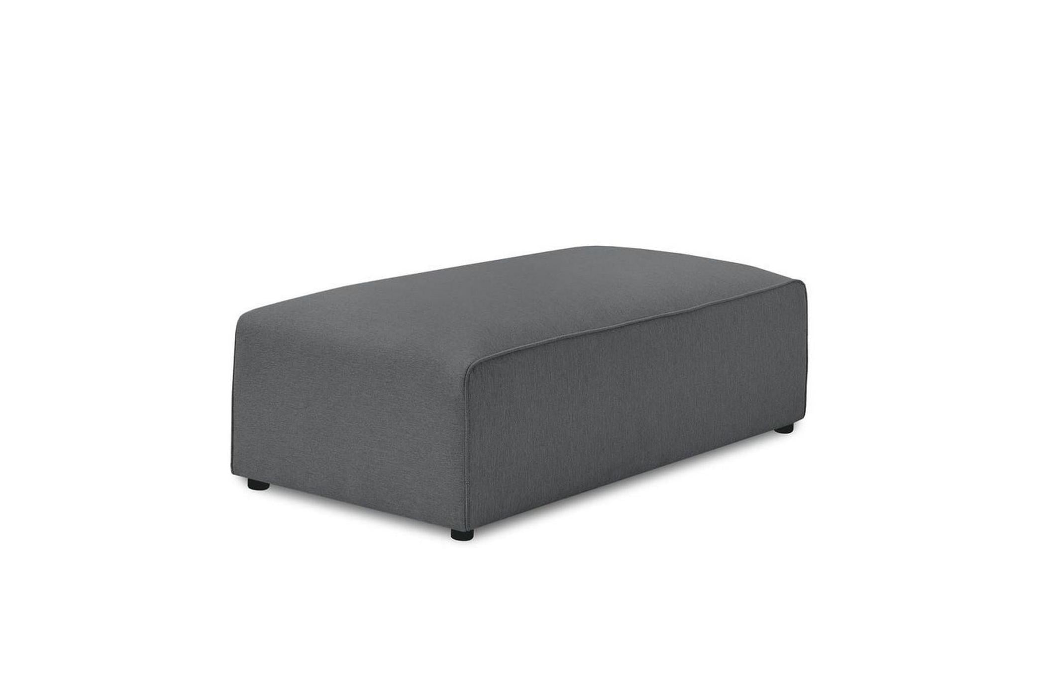 Pouf pour canapé modulable MEGEVE tissu lisse - BOBOCHIC - The Bradery