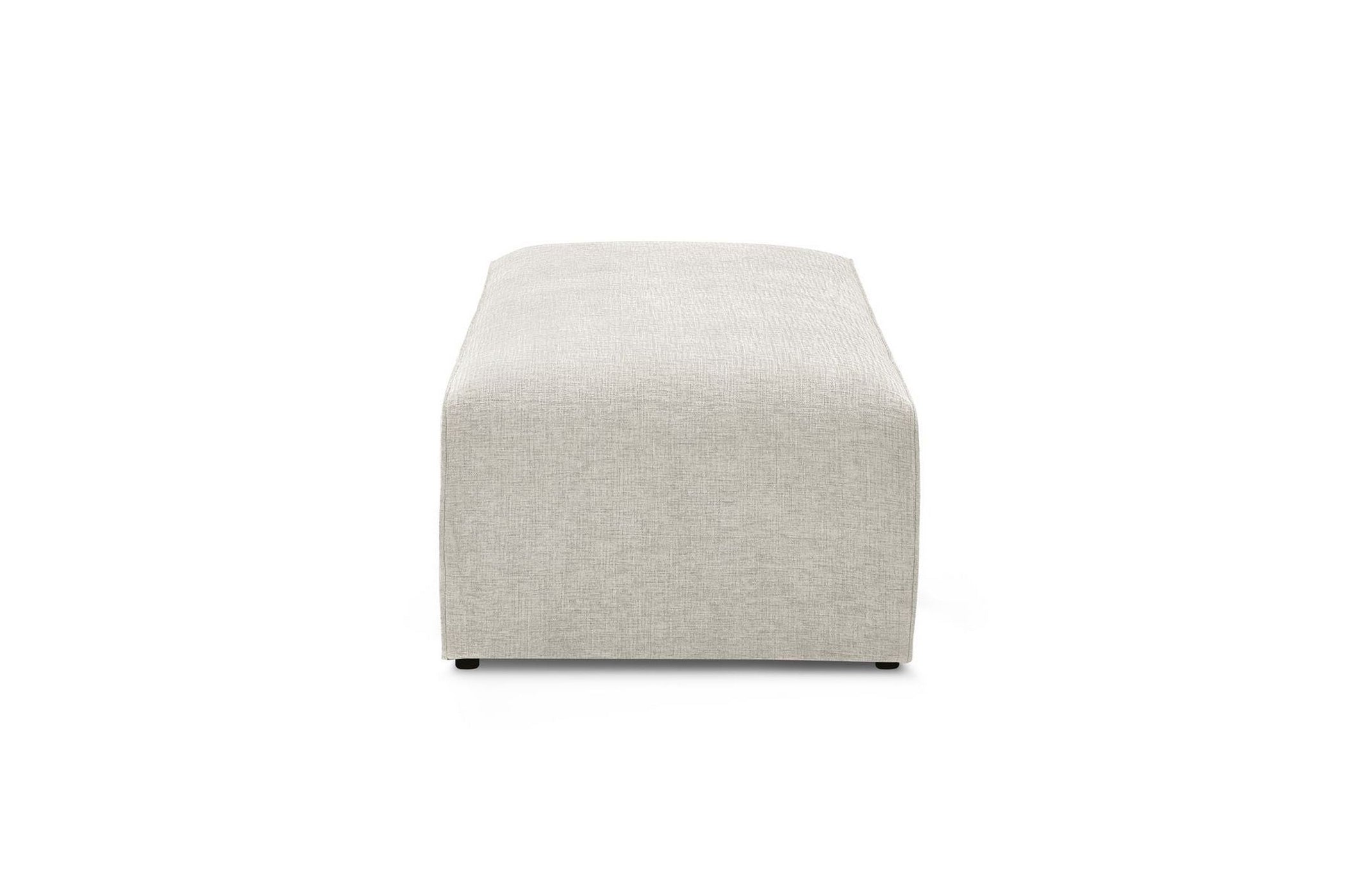 Puf para sofá modular MEGEVE de tela texturizada - BOBOCHIC - The Bradery