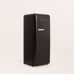 Retro Fridge 281L - Frigorífico Retro - Negro Tiradores Plata