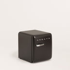 Retro Fridge 48L - Frigorífico Retro - Negro Tiradores Plata