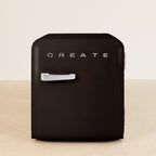 Retro Fridge 48L - Frigorífico Retro - Negro Tiradores Plata