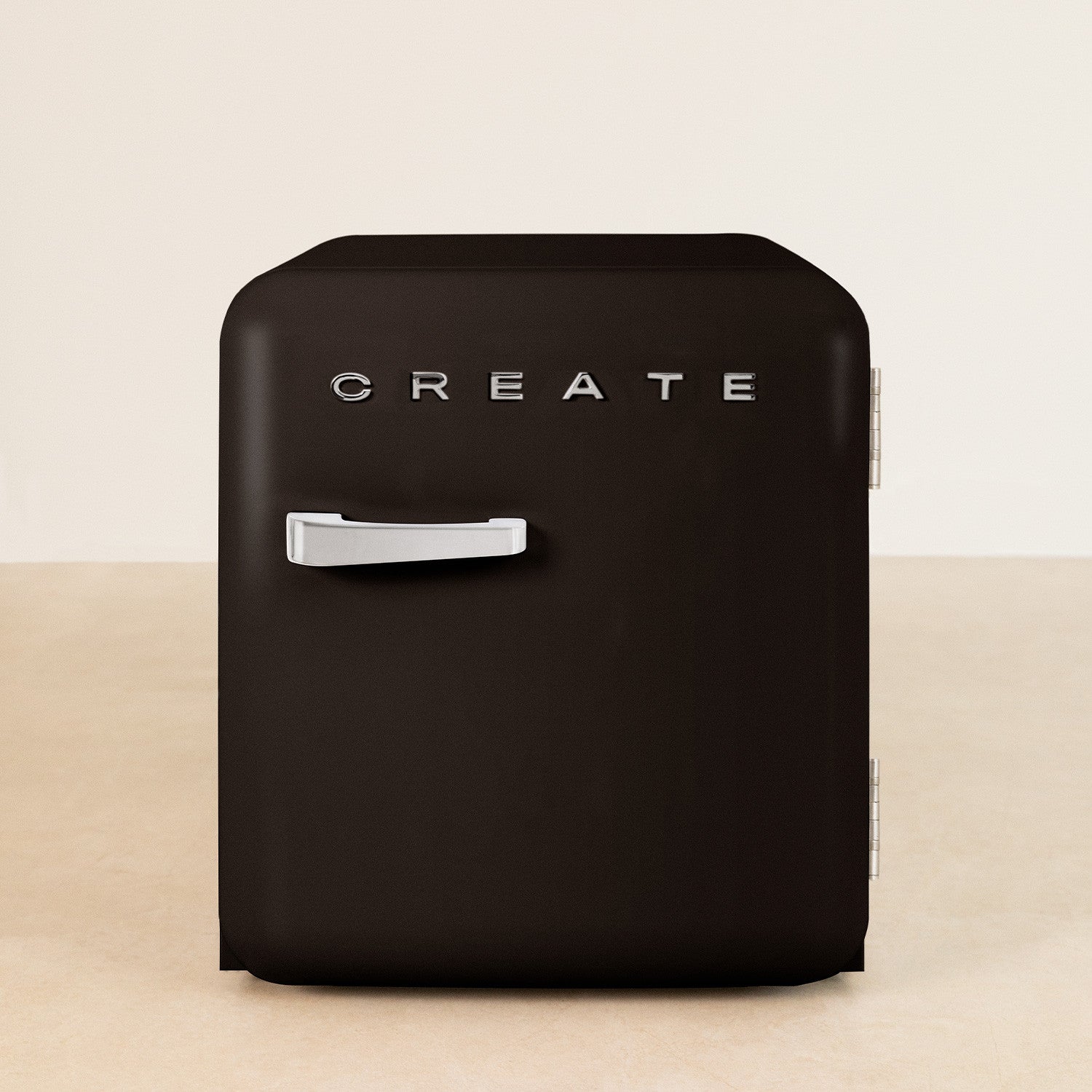 Retro Fridge 48L - Frigorífico Retro - Negro Tiradores Plata