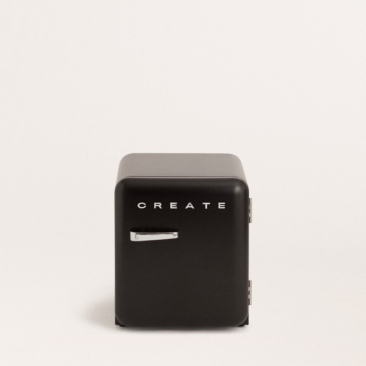 Retro Fridge 48L - Frigorífico Retro - Negro Tiradores Plata