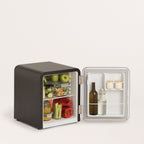 Retro Fridge 48L - Frigorífico Retro - Negro Tiradores Plata