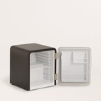 Retro Fridge 48L - Frigorífico Retro - Negro Tiradores Plata