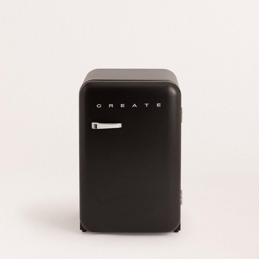 Retro Fridge 107L - Refrigerator - Black