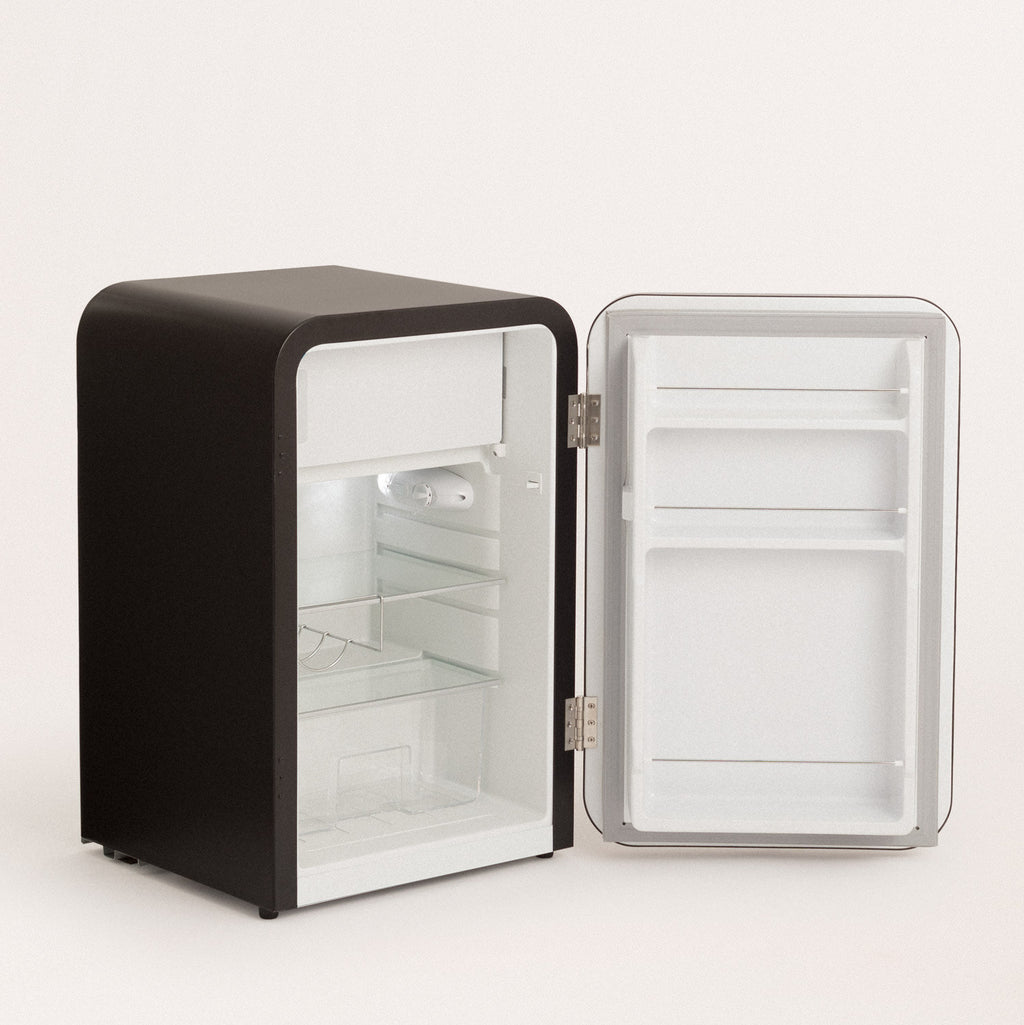 Retro Fridge 107L - Refrigerator - Black
