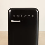 Retro Fridge 107L - Refrigerator - Black