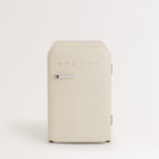 Retro Fridge 48L - Réfrigérateur Rétro - Blanc Cassé Poignées Argent