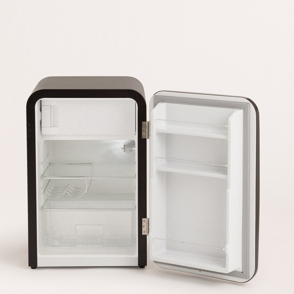 Retro Fridge 107L - Refrigerator - Black