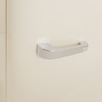 Retro Fridge 48L - Réfrigérateur Rétro - Blanc Cassé Poignées Argent