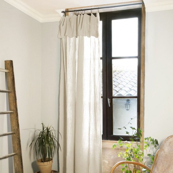 Rideau ajustable + anneau GAÏA Pampa - L'Effet Papillon - The Bradery