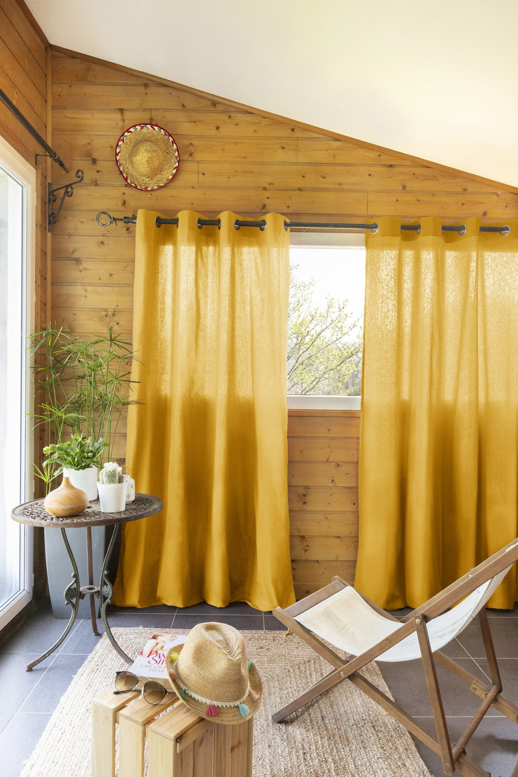 Kala Saffron Curtain - Butterfly Effect - The Bradery