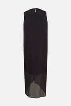 Around Cut Yarn Dress - Charcoal