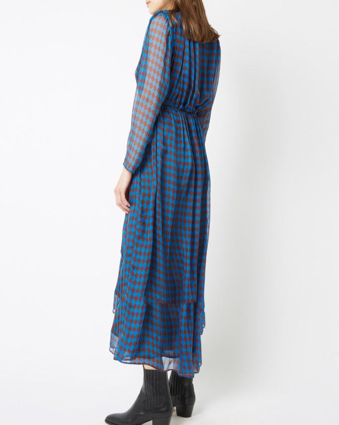 Vestido Caroline Monaco - Bleu Roy