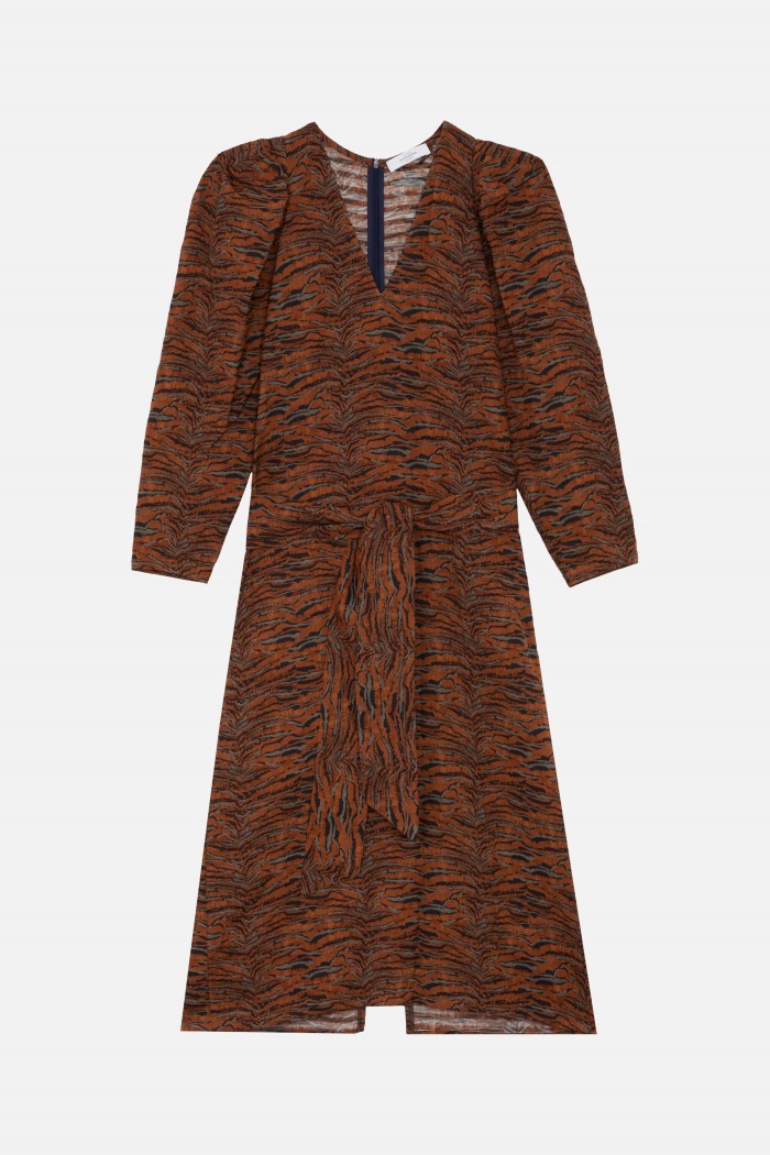 Vestido Drummer Landscape - Caramel