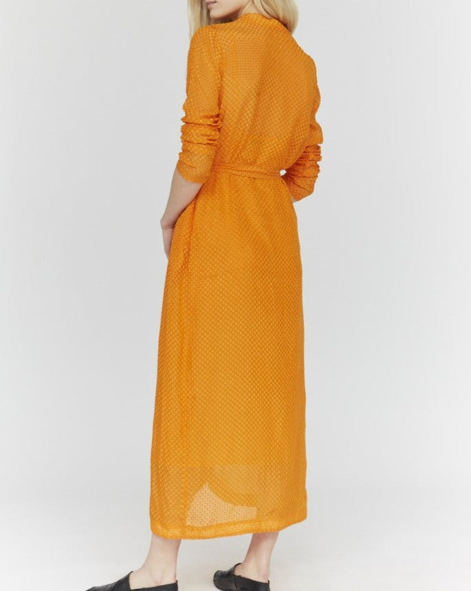 Vestido Mercy Cut Yarn - Naranja
