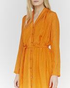 Vestido Mercy Cut Yarn - Naranja