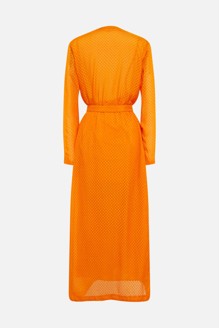 Vestido Mercy Cut Yarn - Naranja