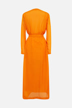 Vestido Mercy Cut Yarn - Naranja