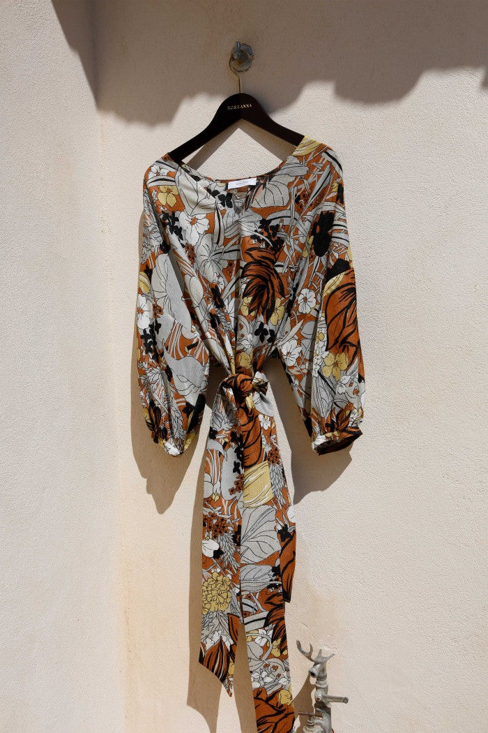 Villa Botanique Dress - Caramel