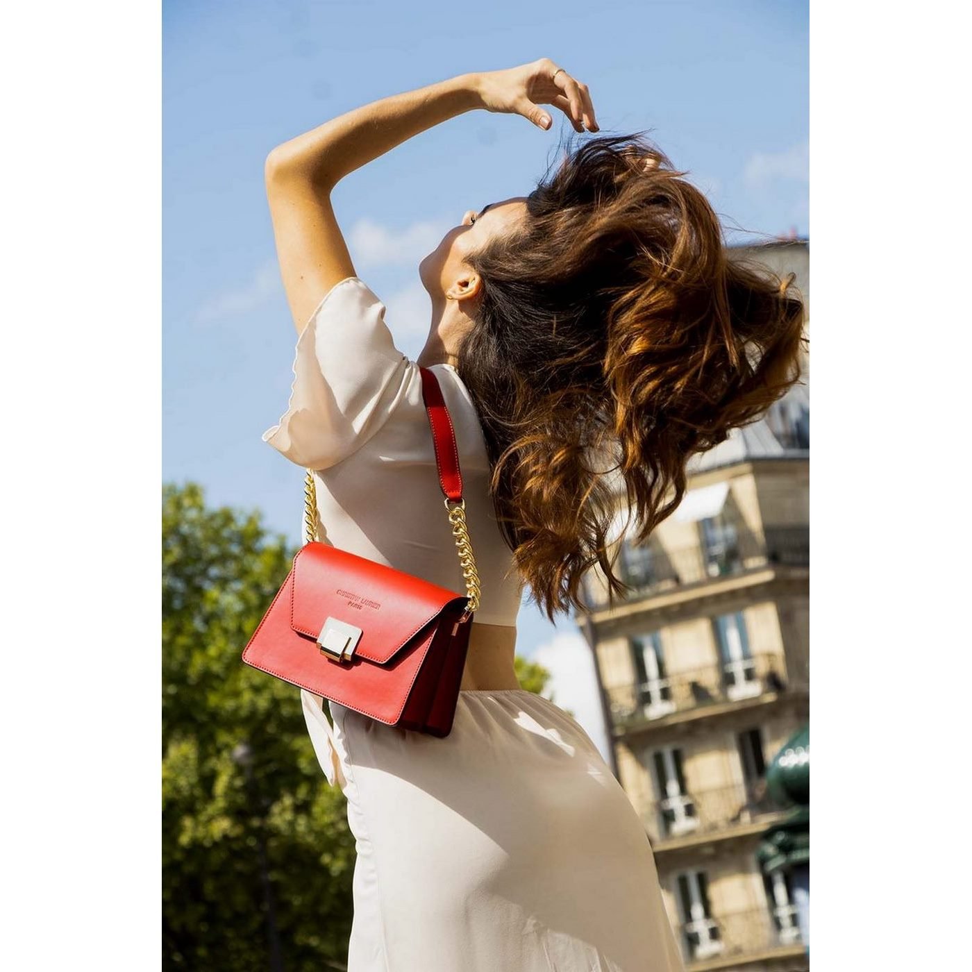 Ava Shoulder Bag - Red - Christian Laurier - The Bradery
