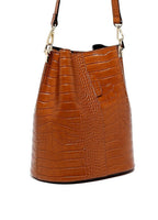 Bruna Croco Crossbody Bag - Camel - Maison Heritage - The Bradery