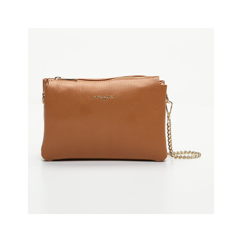 Bolso Bandolera Perla - Camel - Victor & Hugo - The Bradery