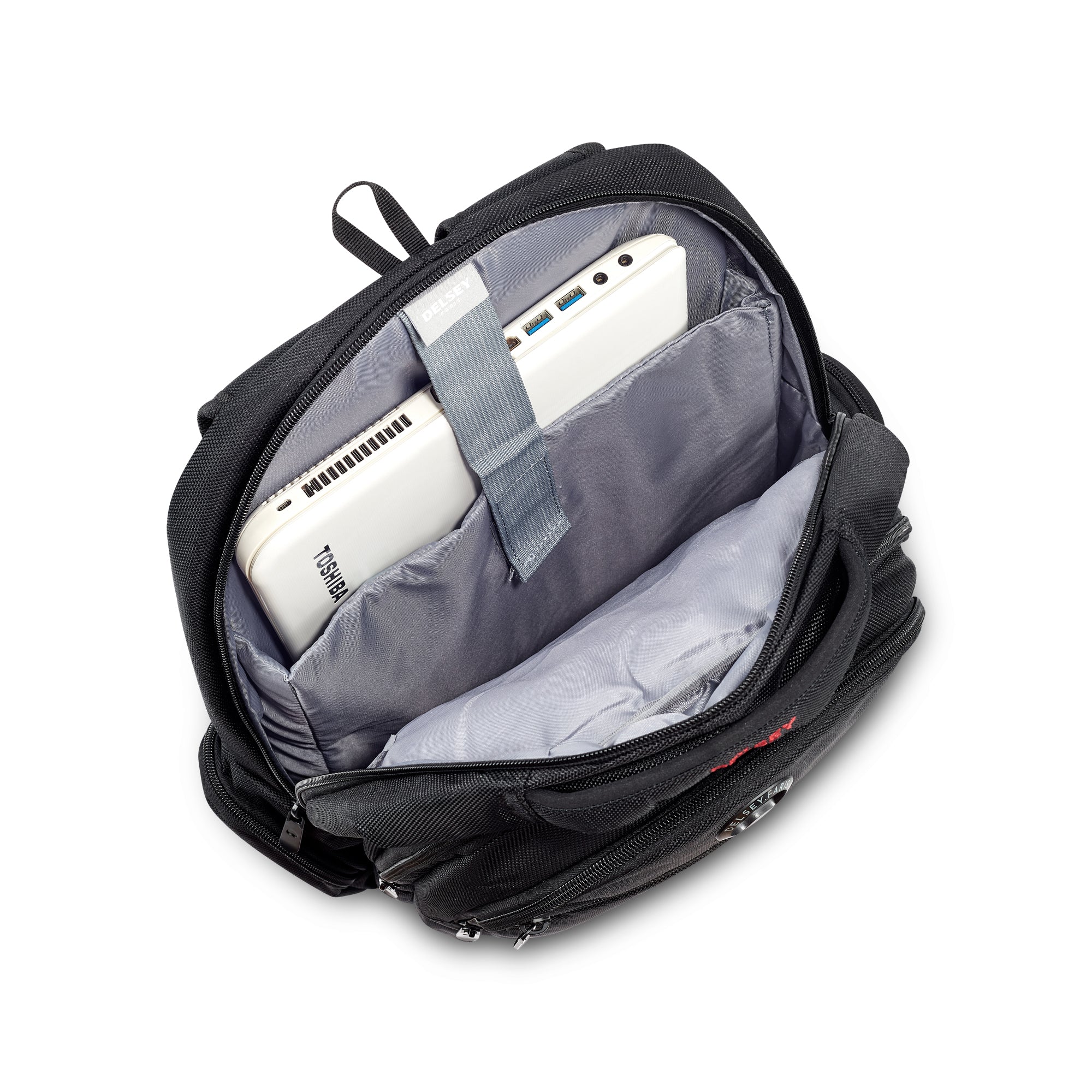 Mochila de 2 compartimentos - Elements Backpacks Flier - Negro - Delsey Paris - The Bradery
