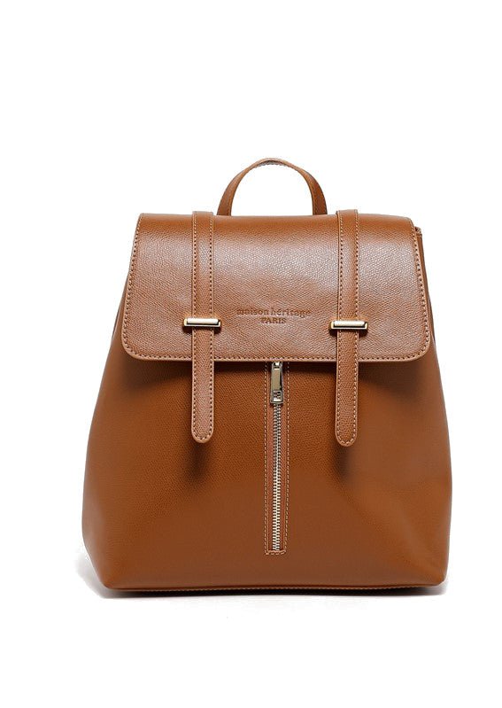Backpack - Rose - Camel - Maison Heritage - The Bradery