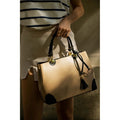 Sac A Main Armel - Beige Et Noir - Christian Laurier - The Bradery