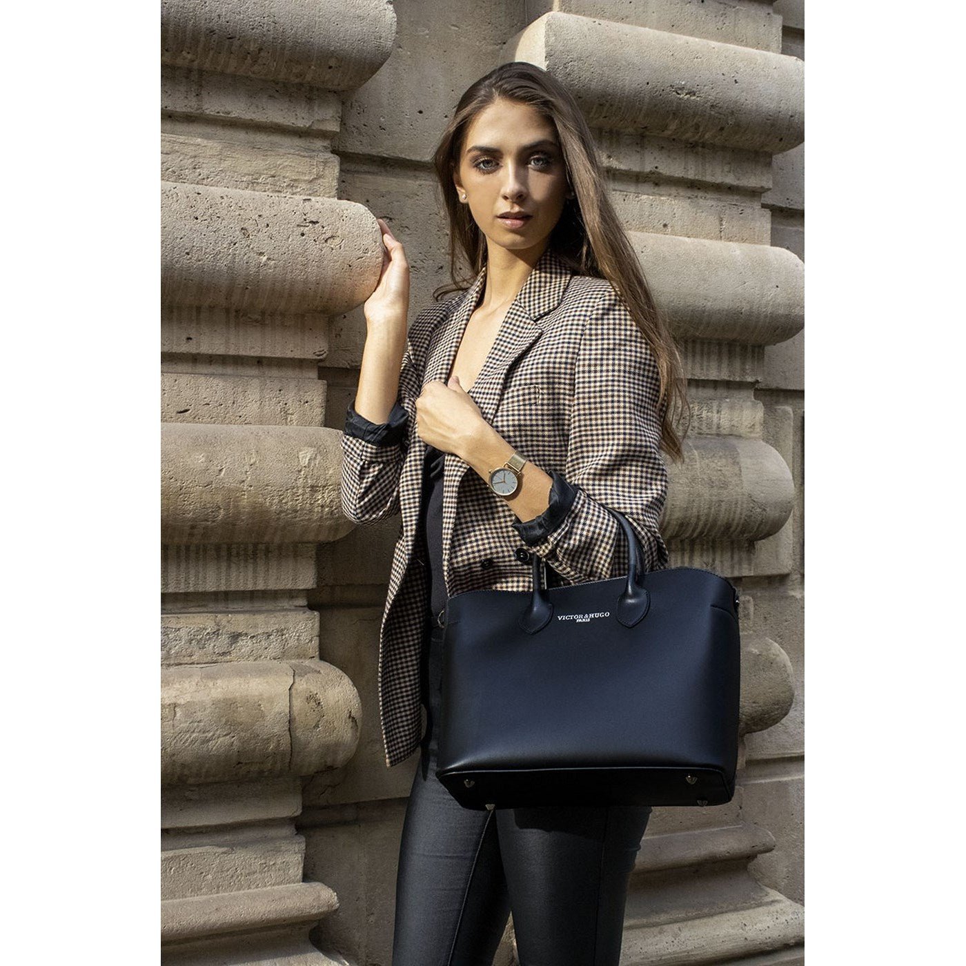 Nisa Handbag - Black - Victor & Hugo -The Bradery