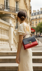 Bolso de Mano Ora - Rojo Negro - Christian Laurier - The Bradery