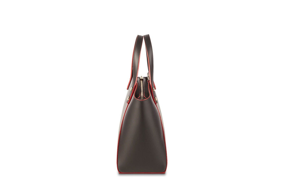 Parl Handbag - Black - Red - Maison Heritage - The Bradery