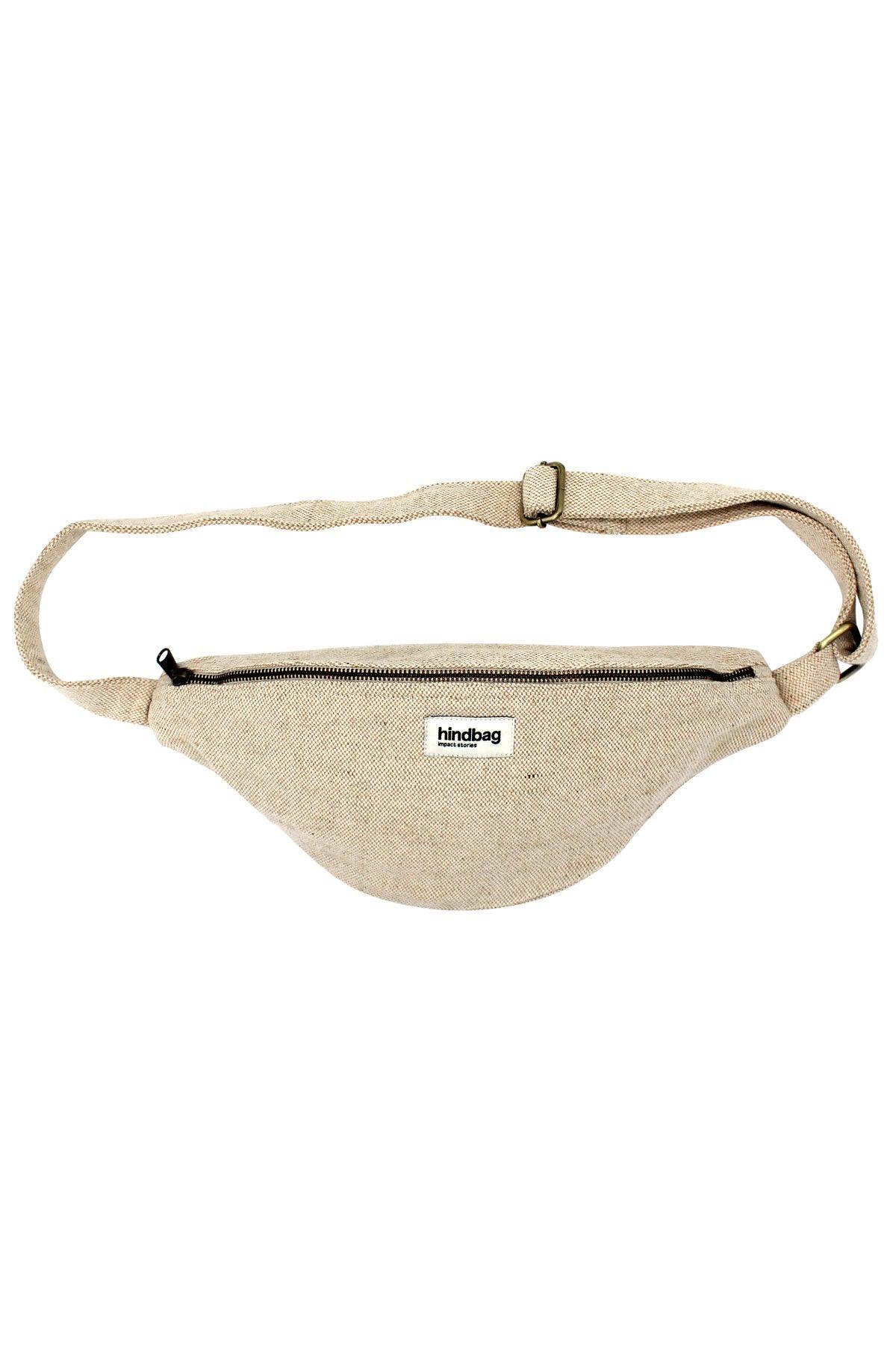 Bæltetaske L Sasha Jute Hindbag2