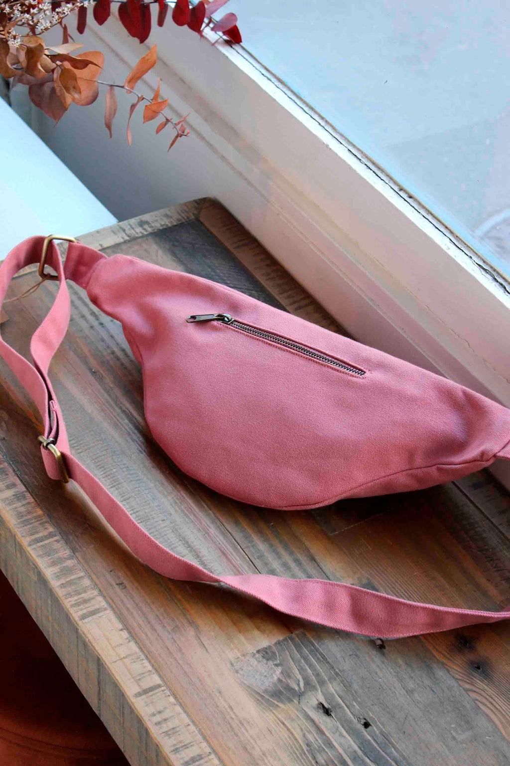 Sasha L bæltetaske Lyserød blush Hindbag2