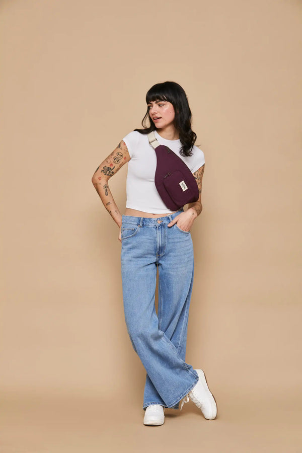 Sofia XL bumbag Plum Hindbag2