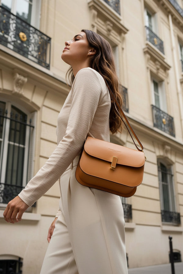 Bolso Bandolera Roma - Camel - Christian Laurier - The Bradery