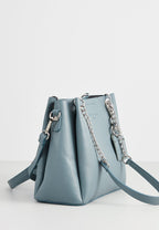 Bolso al Hombro Rachel - Azul Pato - Christian Laurier - The Bradery