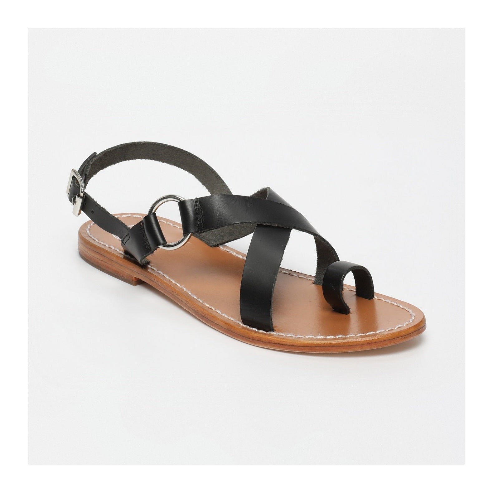 Devakali Fingerless Sandals - Black - White Sun - White Sun* - The Bradery