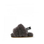 Fluff Yeah Slide Sandals Kids - Grey - Kids - UGG - The Bradery