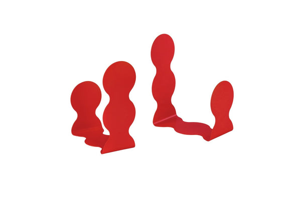 Fala Bookends - Poppy Red - Noo.ma Design - The Bradery
