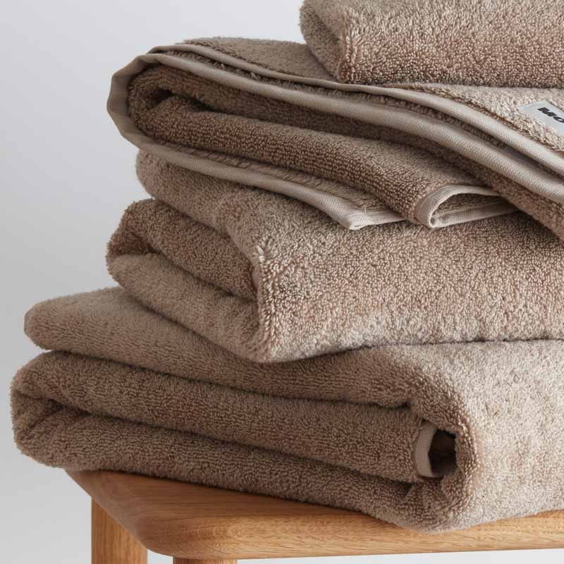 Serviettes De Bain - En Coton Bio - Argile