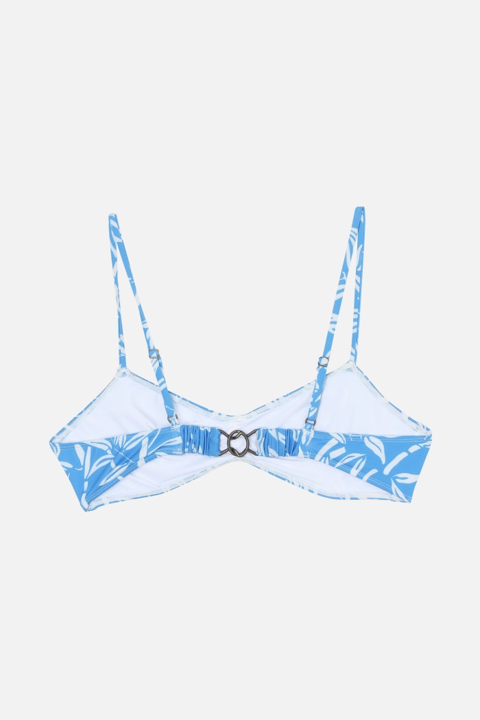 Top De Bikini Waters Bamboo - Bleu Mediterannee