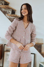 SHORT JOHN RAYA ROUGE - Saaj Paris - The Bradery