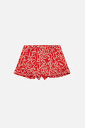 Rod Bamboo Shorts - Lipstick Red