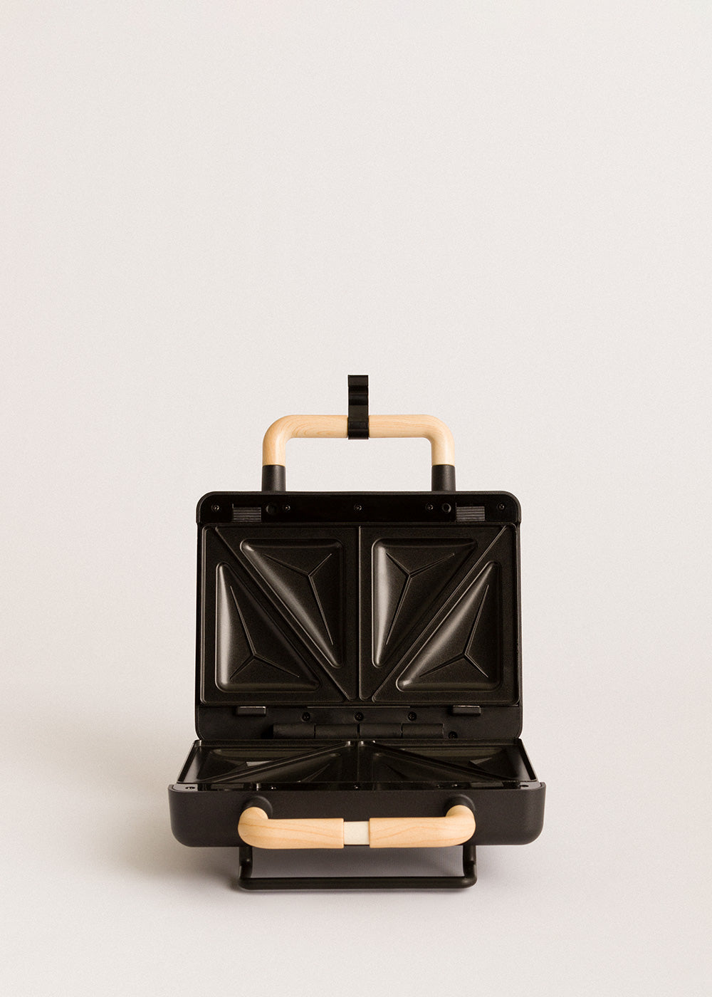 Stone Studio Double - Sandwichera, Grill & Gofrera con Placas Intercambiables - Negro