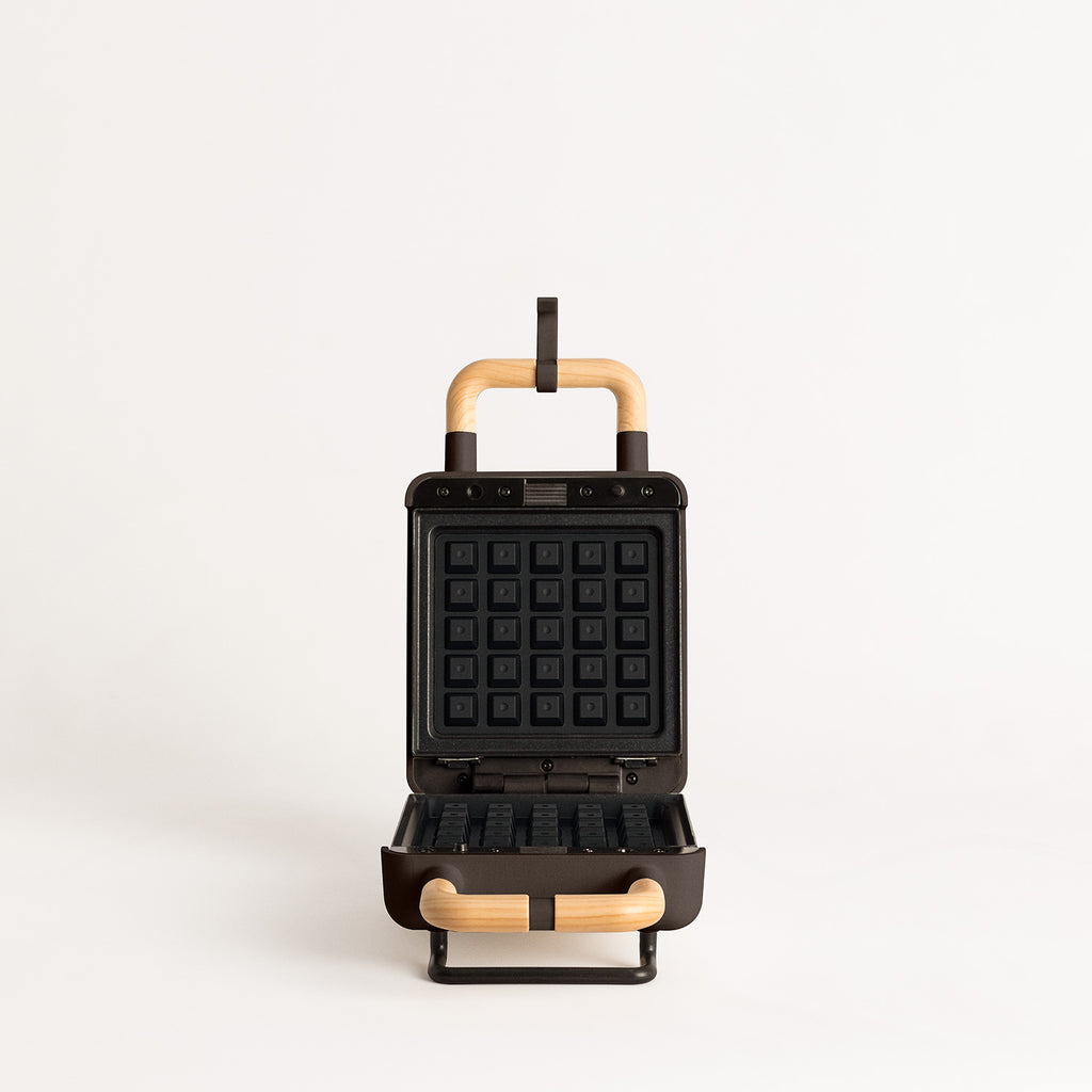 Individual Stone Studio - Toasted Sandwich Maker, Grill & Interchangeable-Plate Waffle Maker - Black